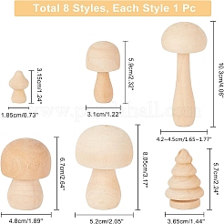 8 jouet en bois pour enfants Schima Superba&nbsp;WOOD-NB0001-75