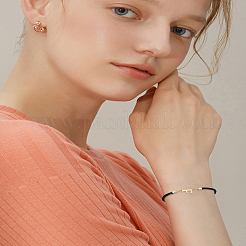 1 pulsera deslizante con cordón de nailon ajustable para mujer&nbsp;BJEW-LP0001-32F-01