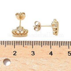 Серьги-гвоздики из циркония&nbsp;EJEW-D323-03G