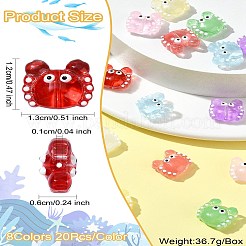 16шт 8 цвета нитей стеклянных бусин&nbsp;LAMP-CJ0002-06