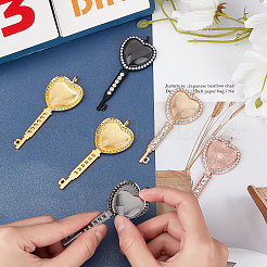 Kit fai da te per trovare i gioielli con ciondoli grandi a forma di cuore e chiave in 12 colori&nbsp;DIY-CA0002-58