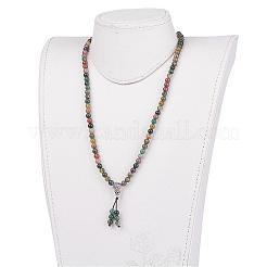 Braccialetti indiani naturali dell'involucro dell'agata&nbsp;BJEW-JB02890