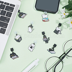 16 Stück 8 Stile Kunststoff Katzenform Handy Staubschutzstecker&nbsp;HJEW-DR00280