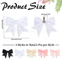 5 пара пряжек для обуви из полиэстера&nbsp;HJEW-HY00143