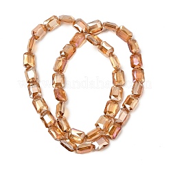 Perles en verre galvanisée&nbsp;EGLA-H002-A-13