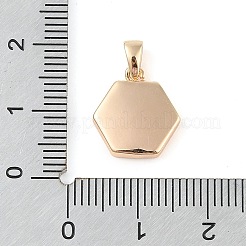 Латунные подвески с шестигранной оболочкой&nbsp;KK-Q816-02G