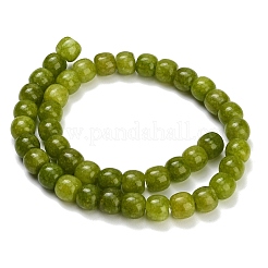 Gefärbt natürlichen weißen Jade Perlen Stränge&nbsp;GG-CBA88FB-01C