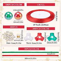 Ensemble de perles de Noël en acrylique et en plastique&nbsp;DIY-SC0026-81C