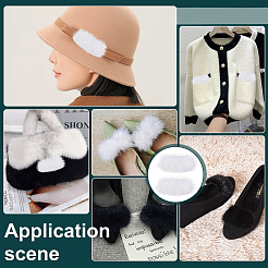 Пряжки для обуви из норковой шерсти&nbsp;FIND-WH0148-467B