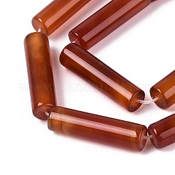 Окрашенные натуральный красный агат бисер пряди&nbsp;G-T144-30A-01