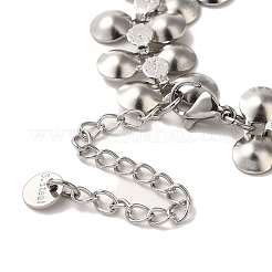 Браслеты с подвесками из нержавеющей стали 304&nbsp;BJEW-Q776-03B