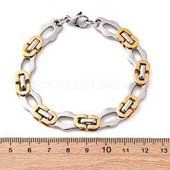 201 браслет-цепочка из нержавеющей стали с византийским узором&nbsp;BJEW-B078-151GP