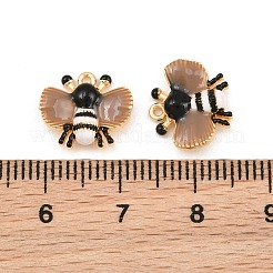 Pendentifs d'émail en laiton &nbsp;KK-CBA6818-02G