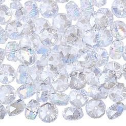 100 brins de perles de verre galvanisées&nbsp;EGLA-PA0001-23