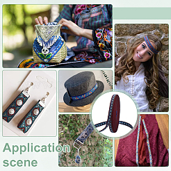 15 ярд полиэстеровых лент для вышивки в этническом стиле&nbsp;OCOR-PH0006-87