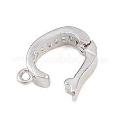 Messing Micro Pave klare Zirkonia Enhancer Shortener Anhänger Bügel&nbsp;KK-Z151-02P