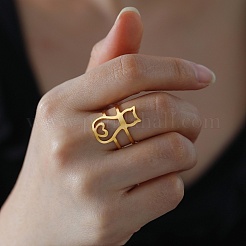 Кольцо-манжета с открытым креплением из нержавеющей стали 304&nbsp;LS-RJEW-F149-02G