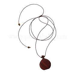 Colliers longs avec pendentif en forme de pot à liqueur en bois&nbsp;WG3A78C-03