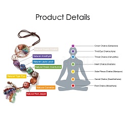 Chakra appeso ornamento&nbsp;AJEW-I059-03R