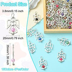 60шт 15 цвета акриловые подвески&nbsp;PALLOY-CJ00097