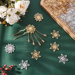 100 шт. 2-х цветные железные колпачки для бусин&nbsp;FIND-UN0004-45