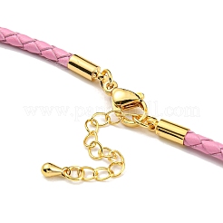 Gliederarmbänder aus geflochtener Kordel aus Leder&nbsp;MAK-K022-01G-13