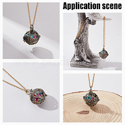 10 шт. 5 стиля подвески из латуни в виде клетки&nbsp;KK-FI0001-11