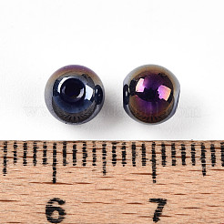 Perlas de vidrio perlado electrochapado&nbsp;EGLA-T021-14A-02