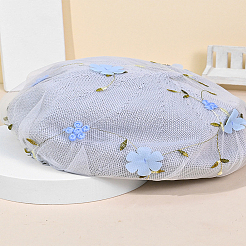 1 Stück 3D-Stickstoff mit Blumen aus Milchfasern&nbsp;AJEW-LP0012-10