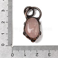 Природного розового кварца подвески&nbsp;G-B149-08R-02