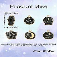 60шт 6 стиля подвески из сплава с эмалью&nbsp;ENAM-CJ0006-85