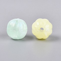 Perles acryliques transparentes bicolores lumineuses&nbsp;OACR-Q199-38