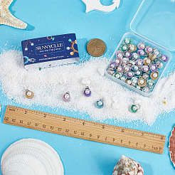 50шт 5 цвета сплава эмаль подвески&nbsp;ENAM-SC0004-01