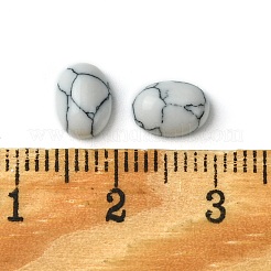 Cabochons howlite synthétiques&nbsp;G-A094-01B-45