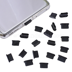 Bouchons anti-poussière en silicone pour téléphones portables&nbsp;AJEW-SC0031-83B