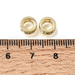 Laiton micro pavé de perles de zircone cubique claires&nbsp;KK-K427-02D-G