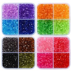 1200шт 4 цвета прозрачные акриловые бусины&nbsp;TACR-YW0002-41C