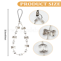 1 шт. пластиковые прозрачные мобильные ремни&nbsp;HJEW-LP0002-33