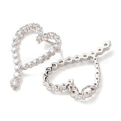 Messing micro pave klare zirkonia anhänger&nbsp;CU-CBA2907-02D-P