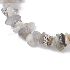 3 bracciale elastico con perline di pietre preziose miste naturali&nbsp;BJEW-JB12316
