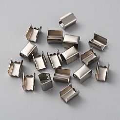 100 шт. Железные складные обжимные концы&nbsp;IFIN-WH0086-03C-P