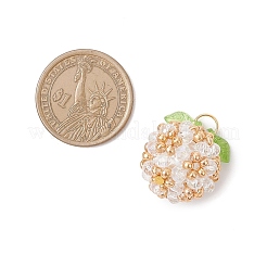 Подвески из акрила и стеклянных бусин&nbsp;PALLOY-MZ00880-04