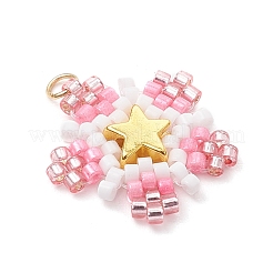 Подвески-звезды из стеклянных бусин&nbsp;PALLOY-MZ00641