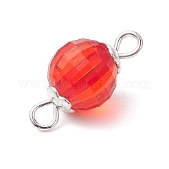 Акриловые подвески с круглыми звеньями квадратной огранки&nbsp;PALLOY-JF02781