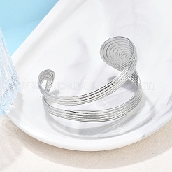 304 Edelstahl-Armreife für Damen&nbsp;BJEW-B108-02P