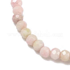 Braccialetti elasticizzati da donna con perline di vetro rondelle sfaccettate di colore ab&nbsp;BJEW-PH01822-03