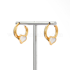 Элегантные серьги-кольца из нержавеющей стали в форме сердца 201&nbsp;PA2718