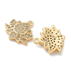 Латунные микро проложить кубического циркония подвески&nbsp;KK-C099-09G