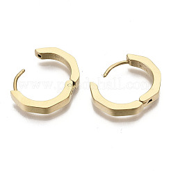 Pendientes de aro huggie de acero inoxidable 304&nbsp;STAS-R115-22G