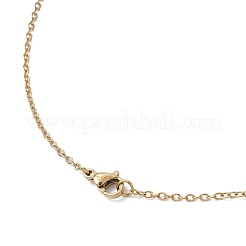 Colliers pendentifs en perles de verre faites à la main avec des fleurs&nbsp;NJEW-MZ00096-06